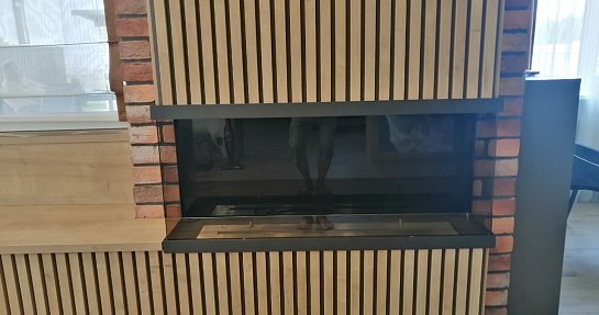 Проект №545. Встраиваемый биокамин в нишу Firezo Estremita по индивидуальным размерам